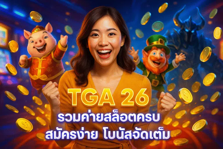 TGA 26 รวมค่ายสล็อตครบ สมัครง่าย โบนัสจัดเต็ม